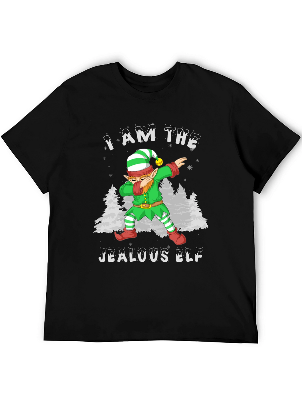 Jealous Elf Dabbing Christmas T-Shirt