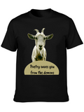 Poetry Saves You Goat Graphic T-Shirt