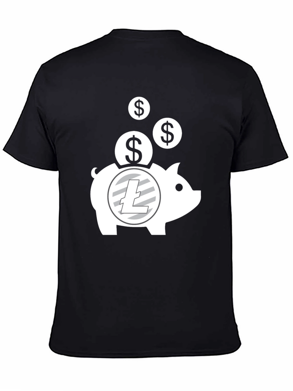 Crypto Piggy Bank T-Shirt - Litecoin HODL