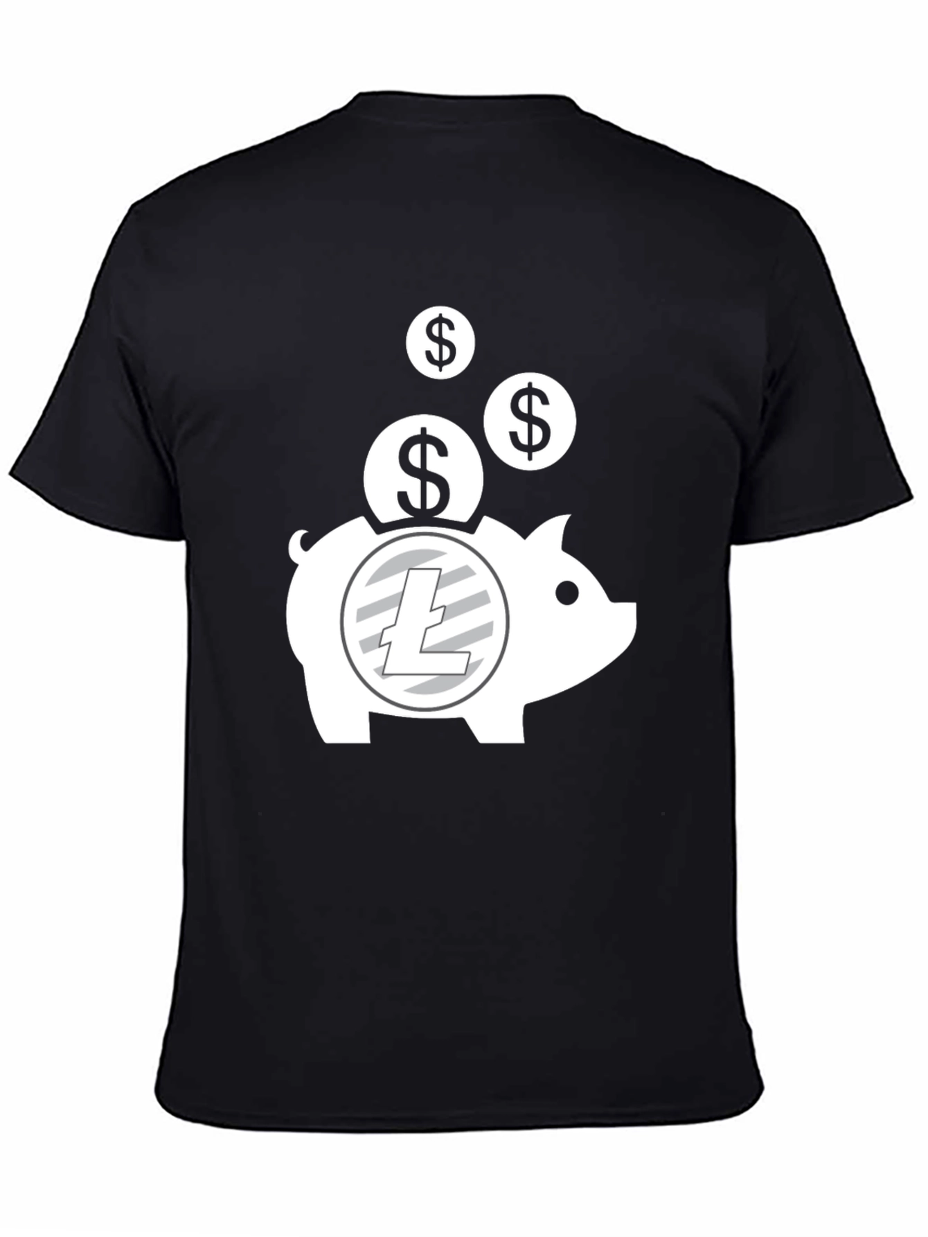 Crypto Piggy Bank T-Shirt - Litecoin HODL