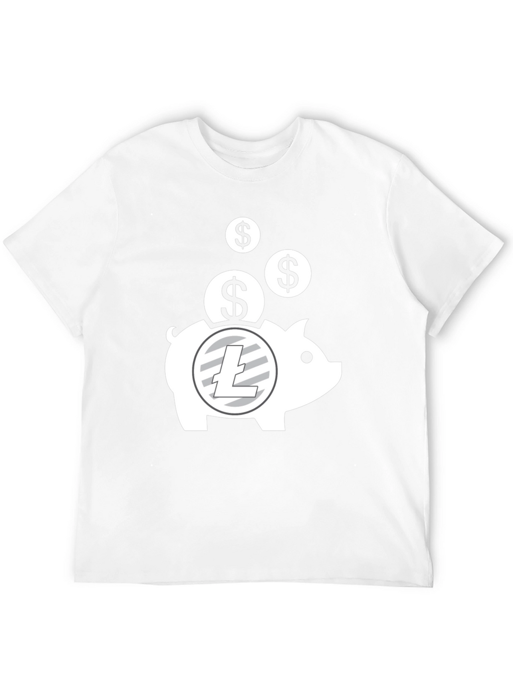 Crypto Piggy Bank T-Shirt - Litecoin HODL