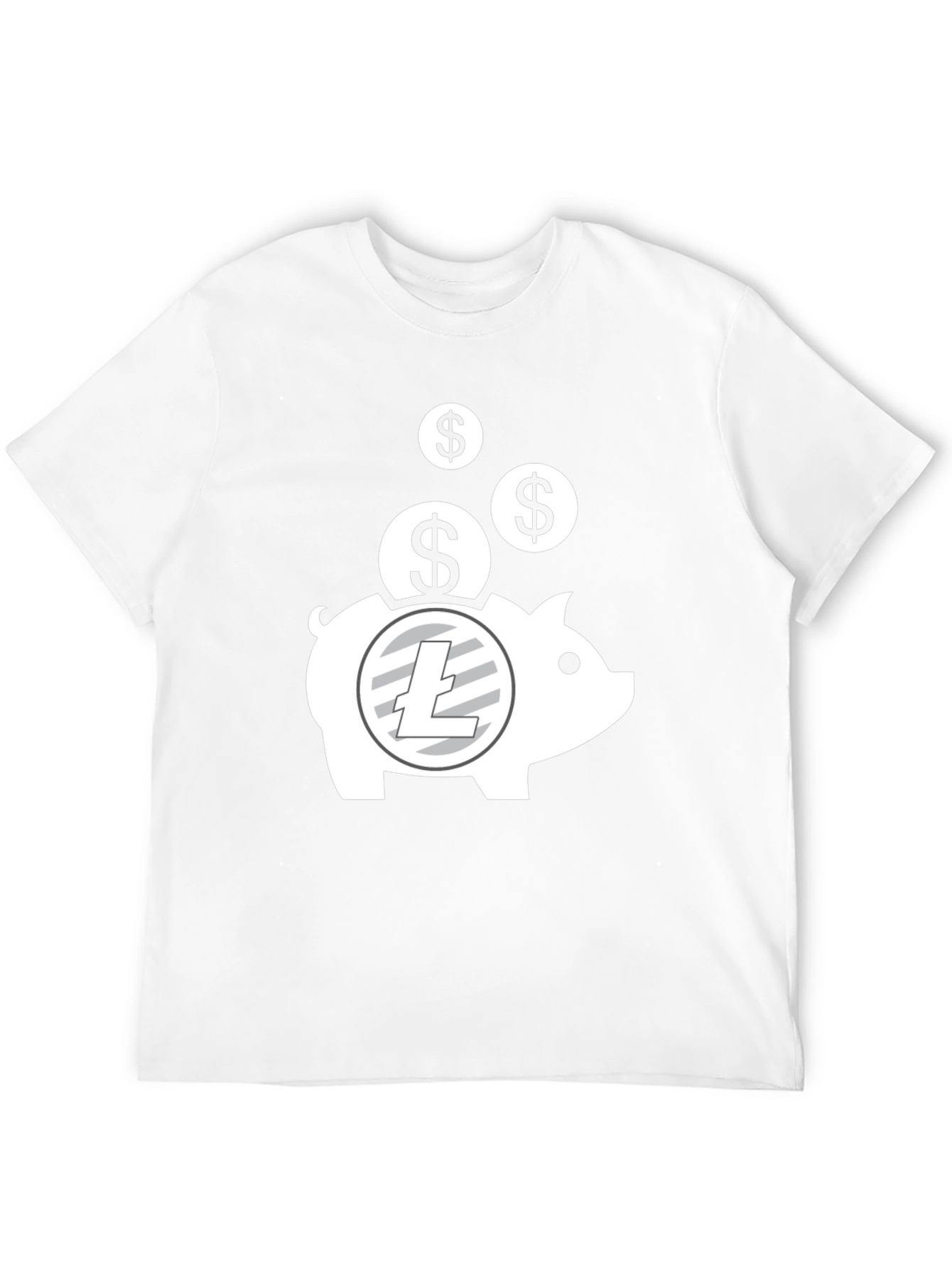 Crypto Piggy Bank T-Shirt - Litecoin HODL