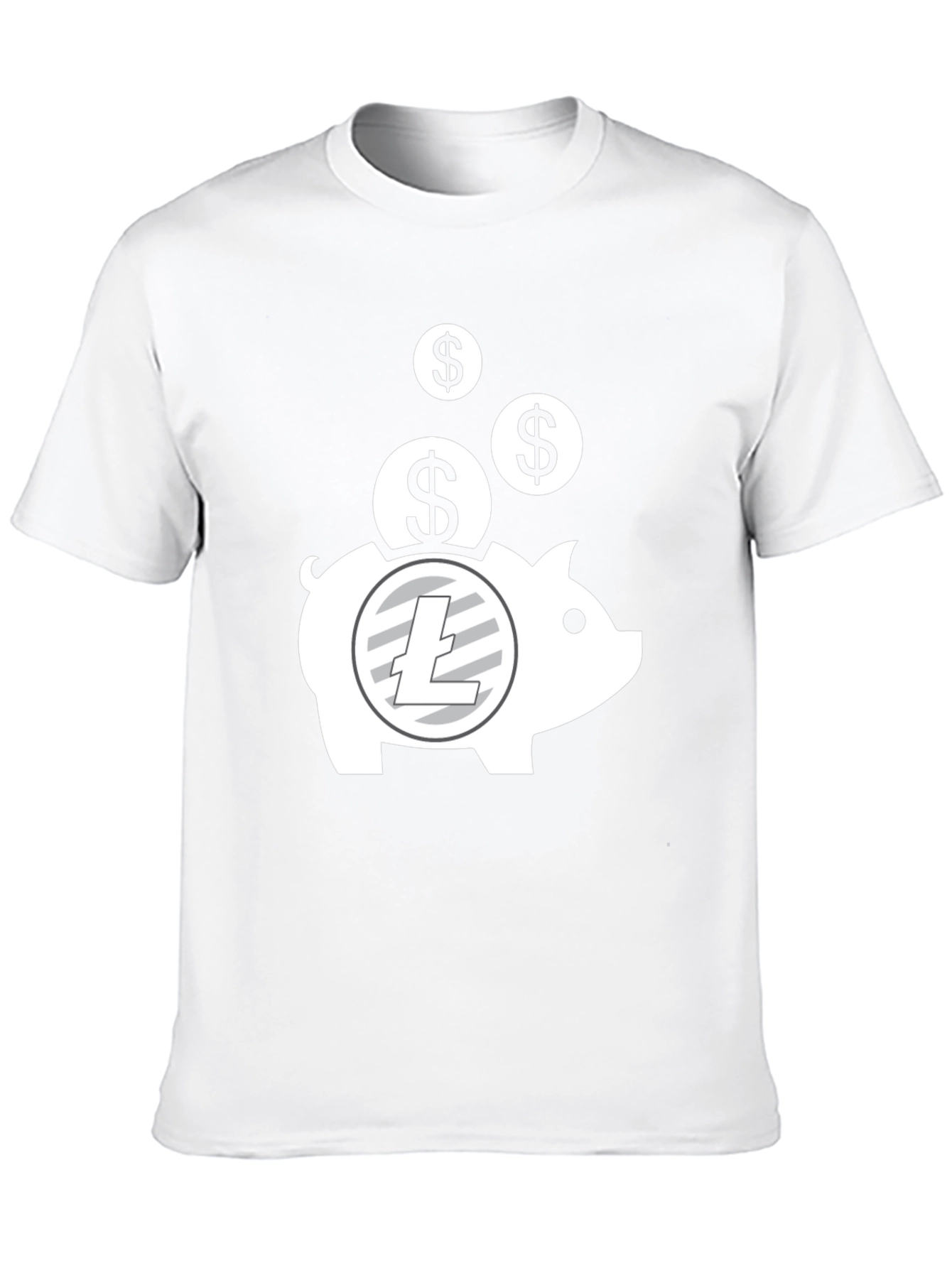 Crypto Piggy Bank T-Shirt - Litecoin HODL
