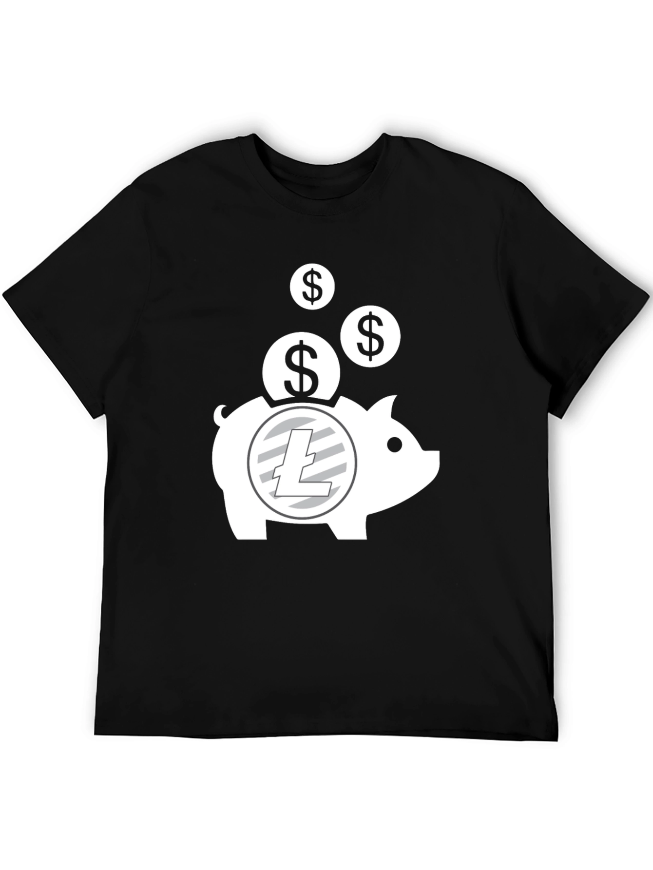 Crypto Piggy Bank T-Shirt - Litecoin HODL