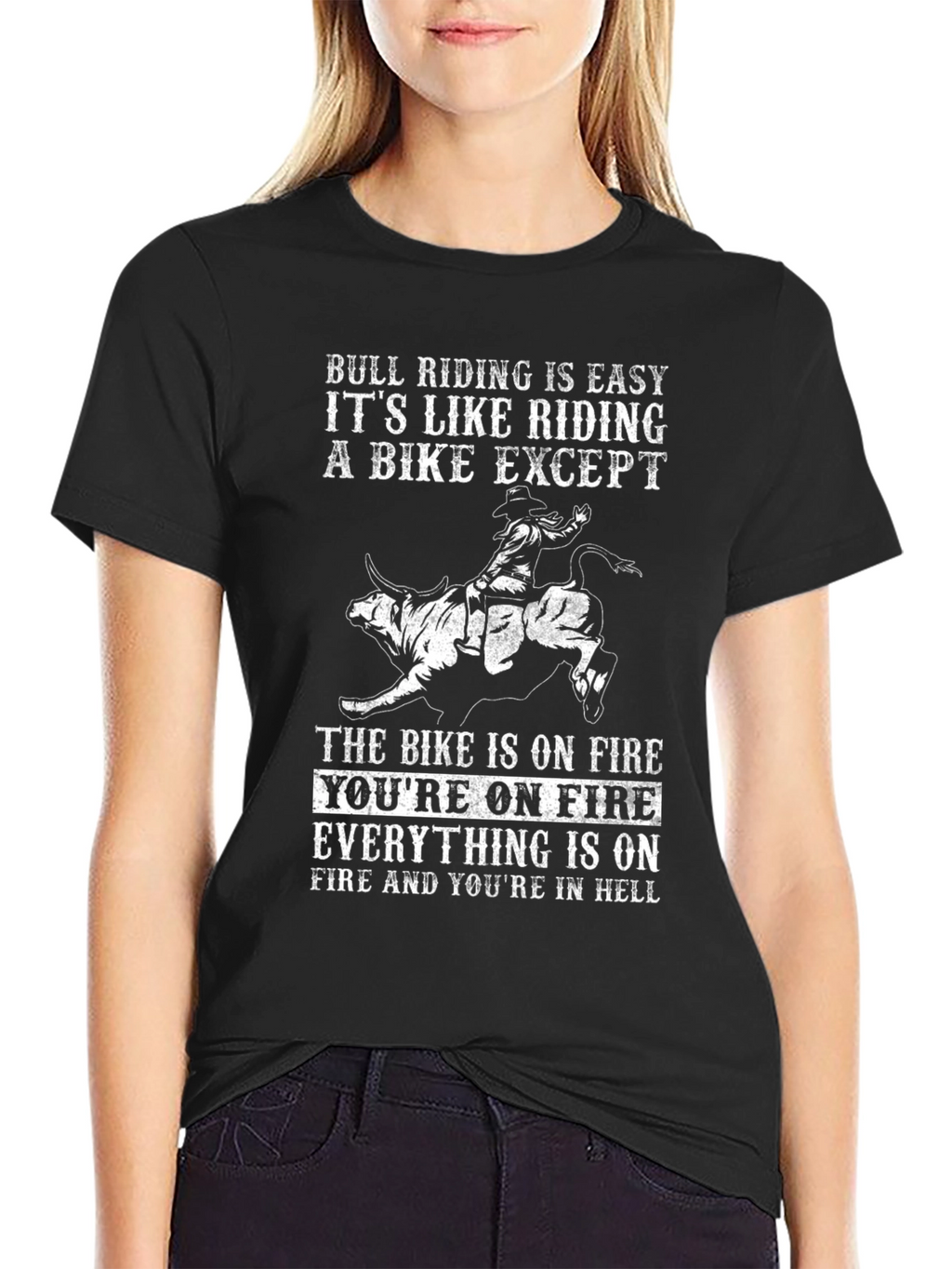 Bull Riding T-Shirt - Cowboy Rodeo Funny Tee