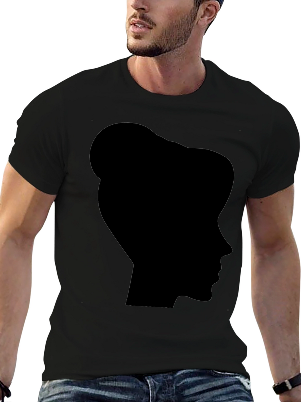 Silhouette Tee - Minimalist Profile Design