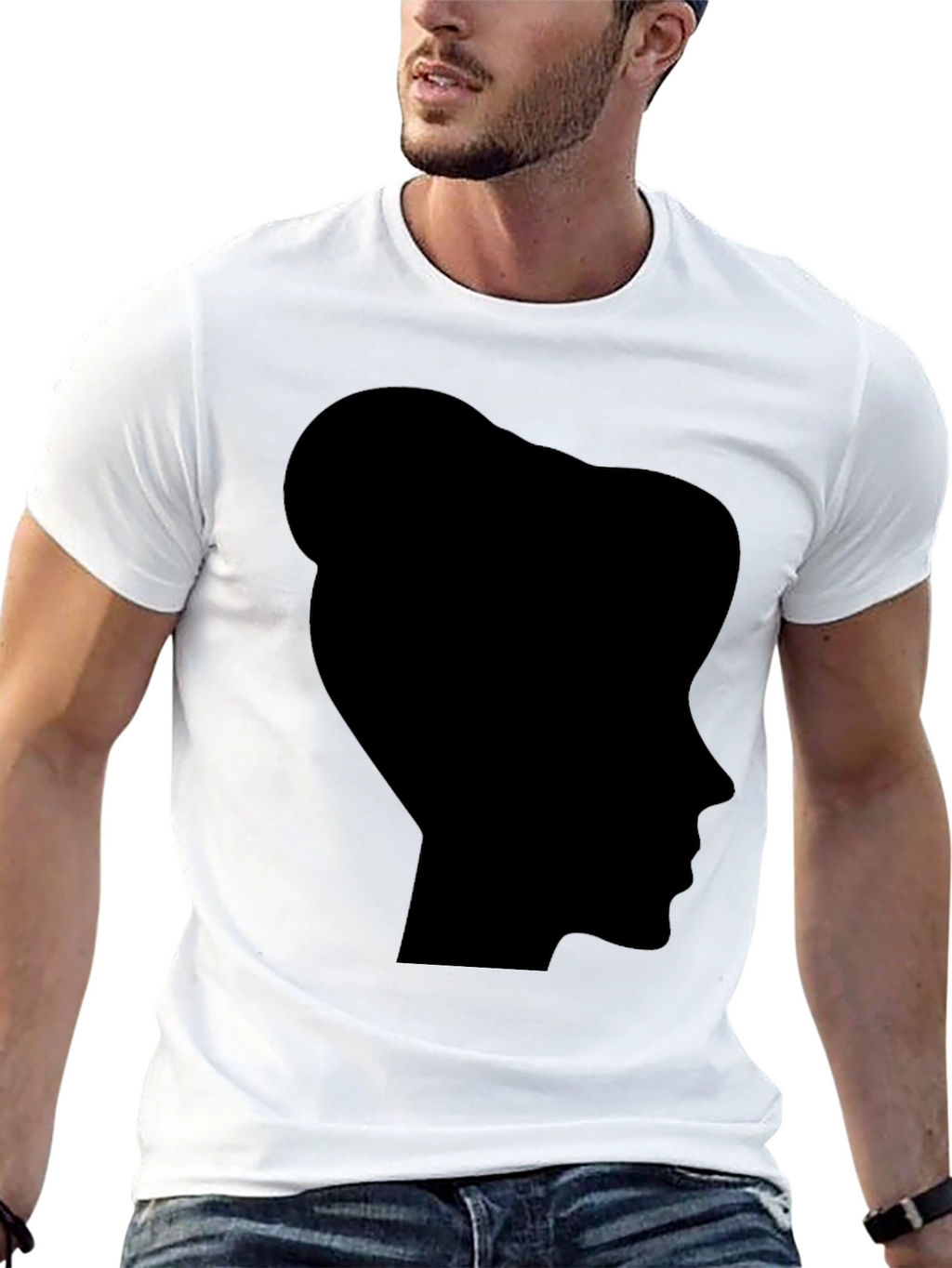 Silhouette Tee - Minimalist Profile Design