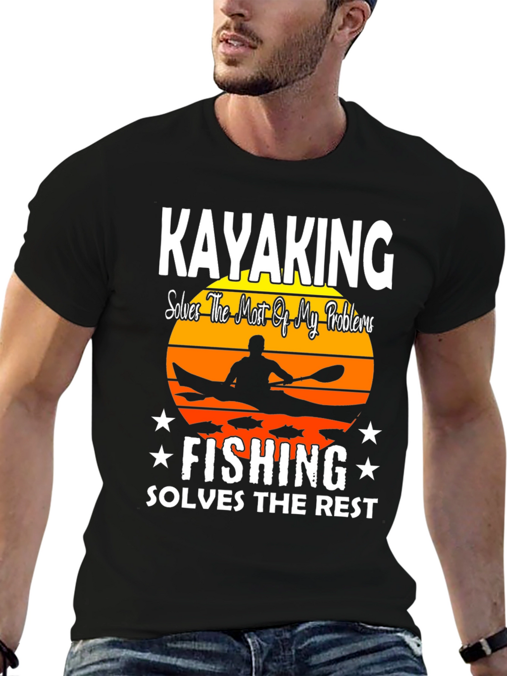 Kayaking & Fishing Solve My Problems T-Shirt