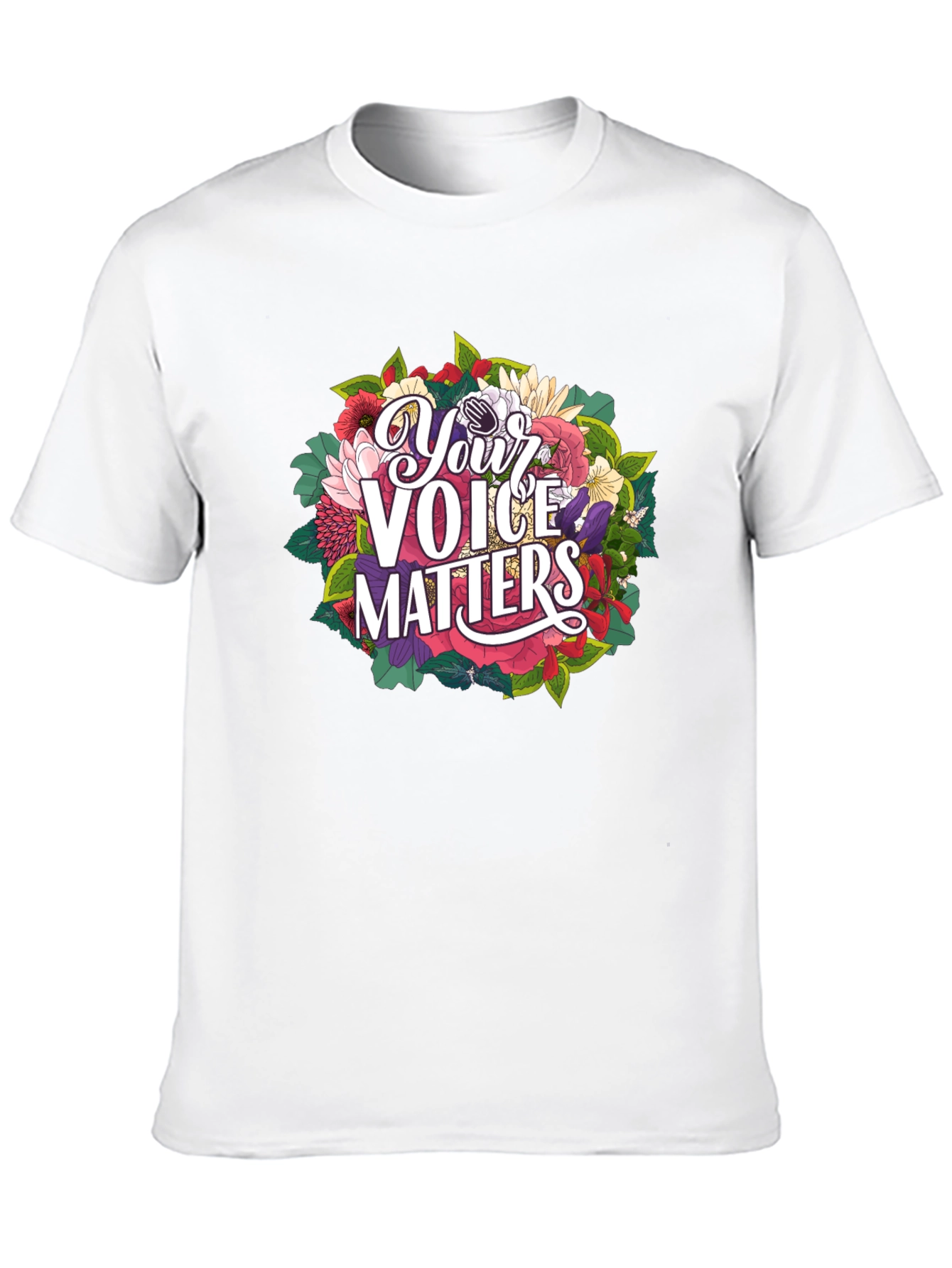 Your Voice Matters Graphic Tee - Black