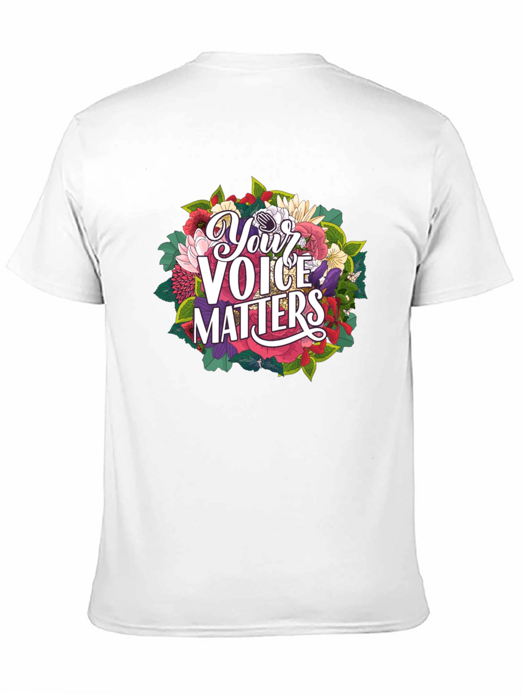 Your Voice Matters Graphic Tee - Black