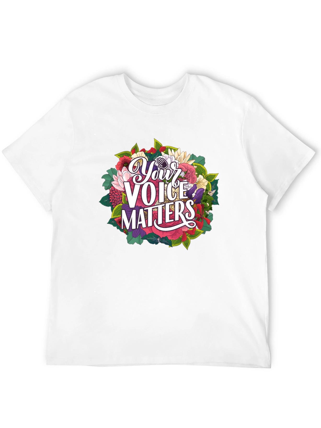 Your Voice Matters Graphic Tee - Black