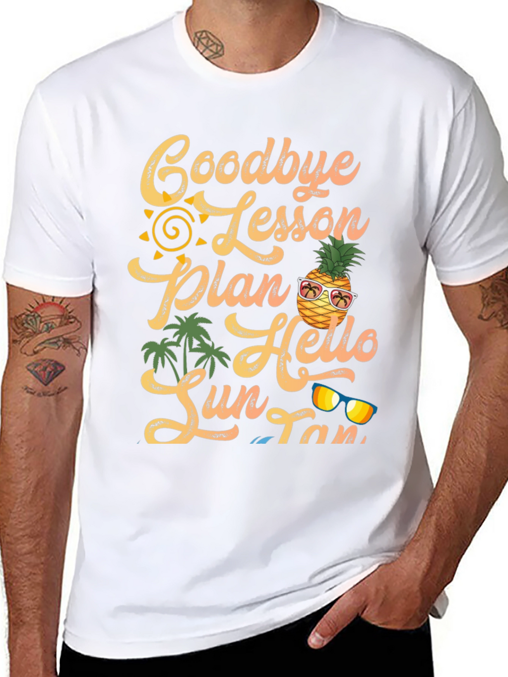 Goodbye Lesson Plan Hello Sun Tan T-Shirt