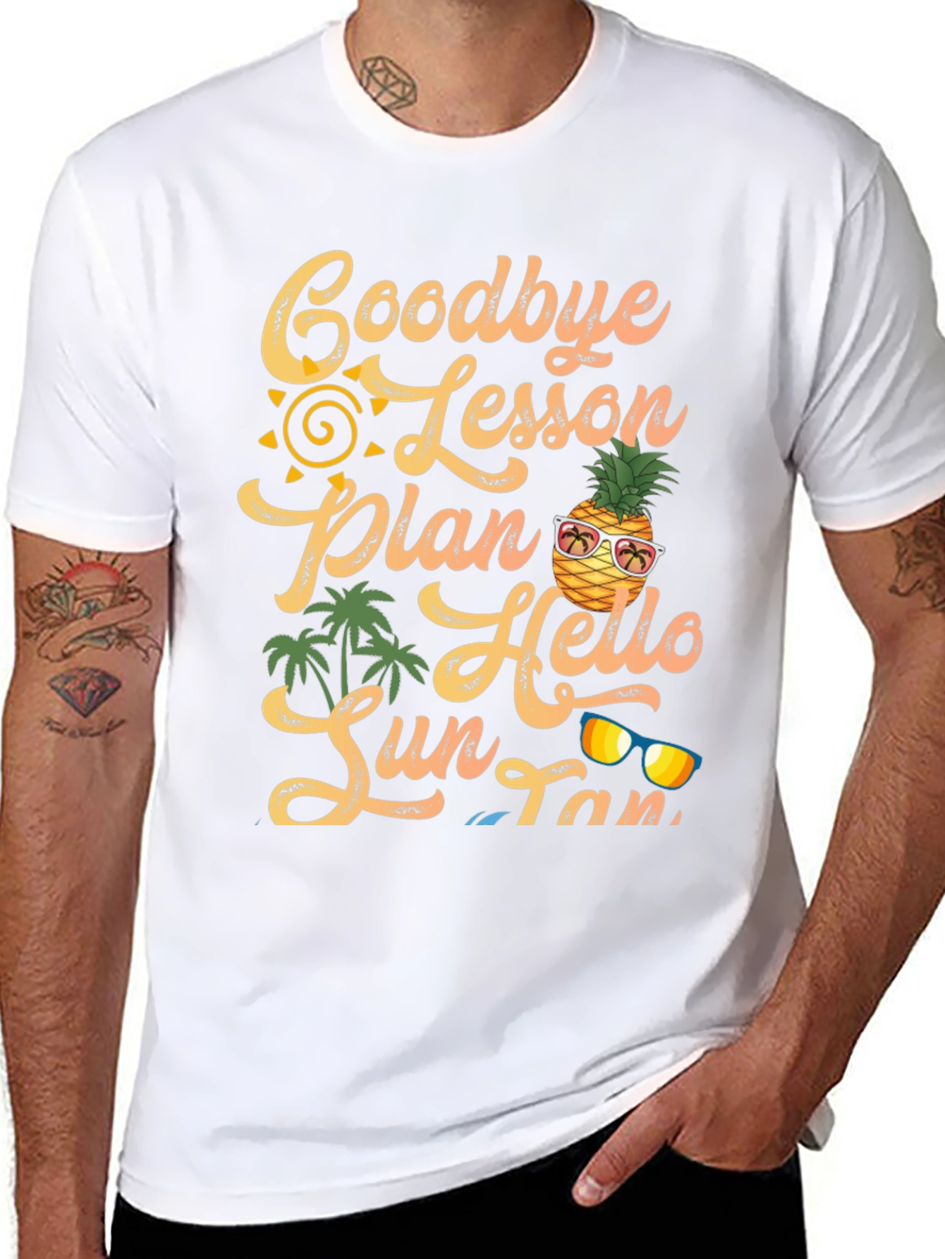 Goodbye Lesson Plan Hello Sun Tan T-Shirt