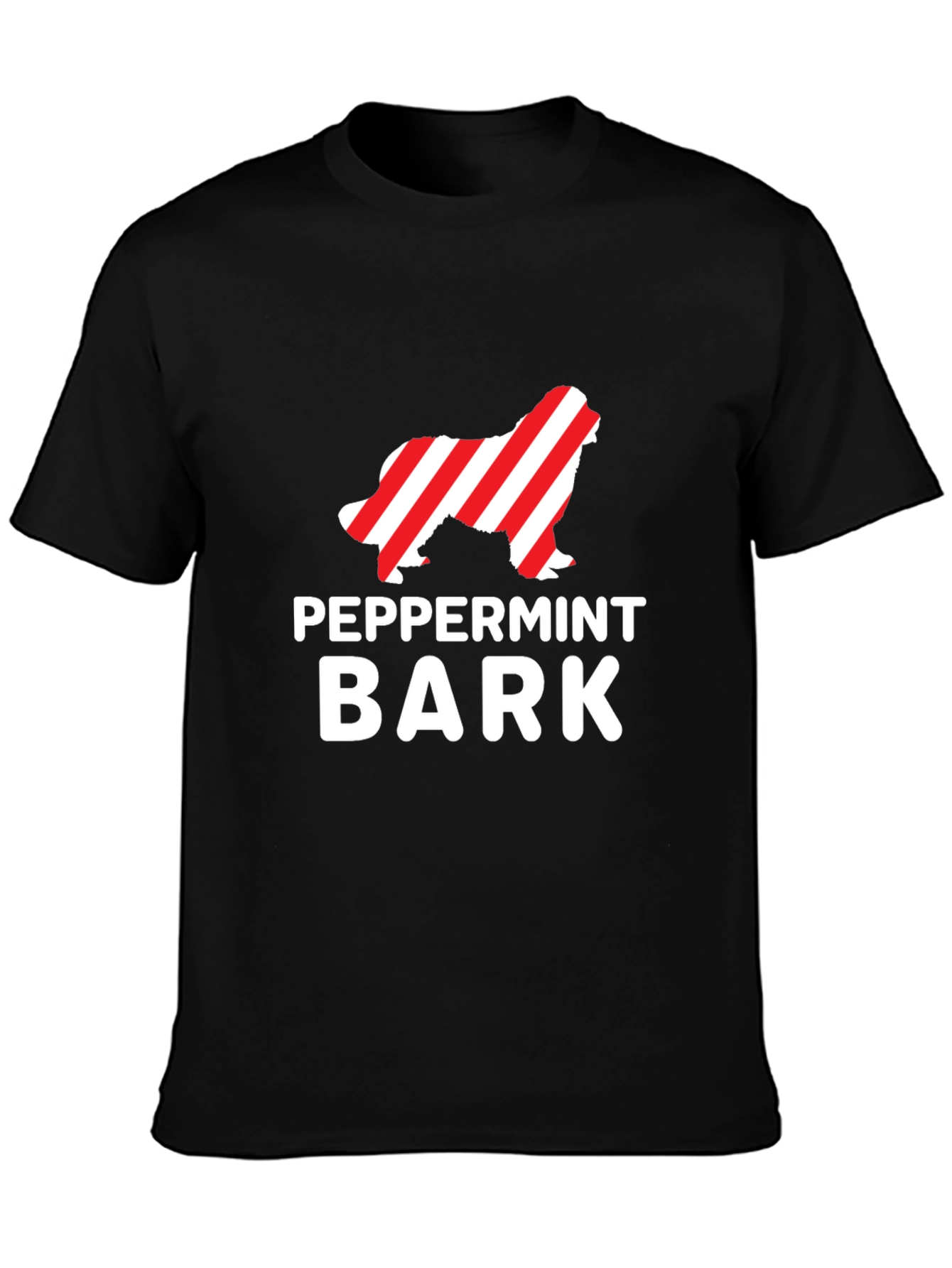 Peppermint Bark Dog T-Shirt Holiday Apparel
