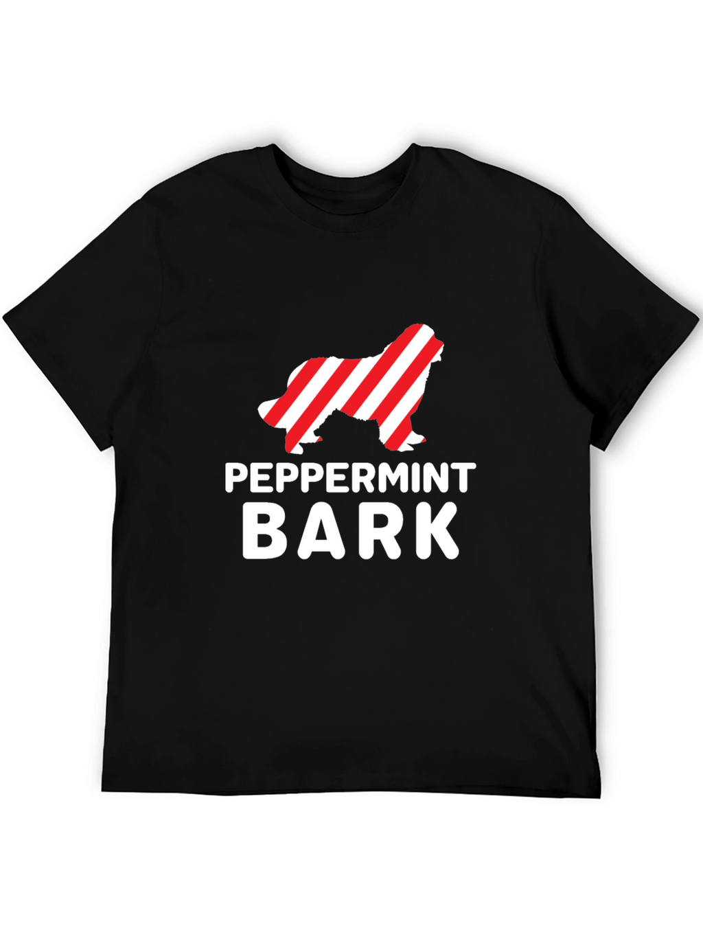 Peppermint Bark Dog T-Shirt Holiday Apparel