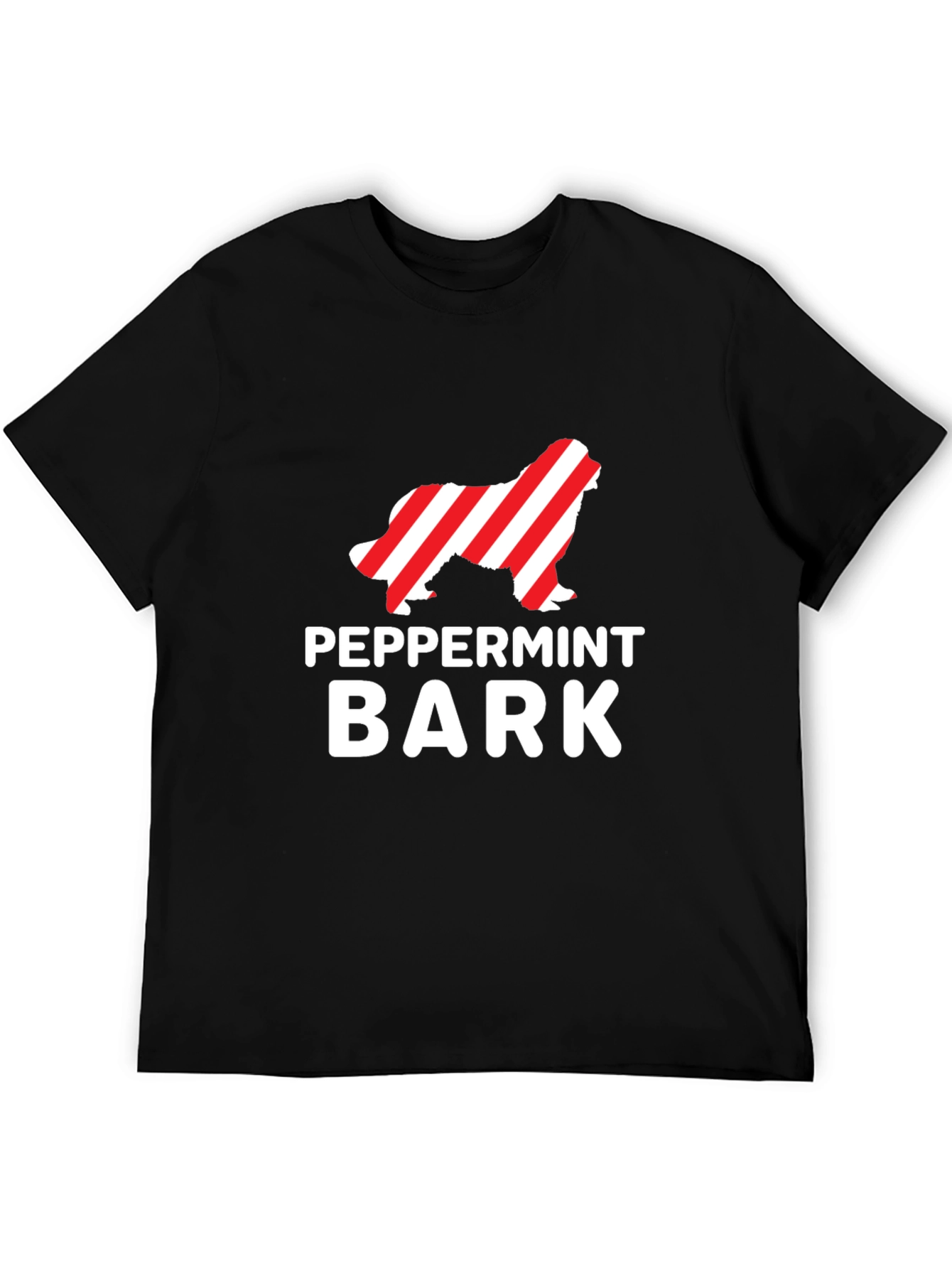 Peppermint Bark Dog T-Shirt Holiday Apparel