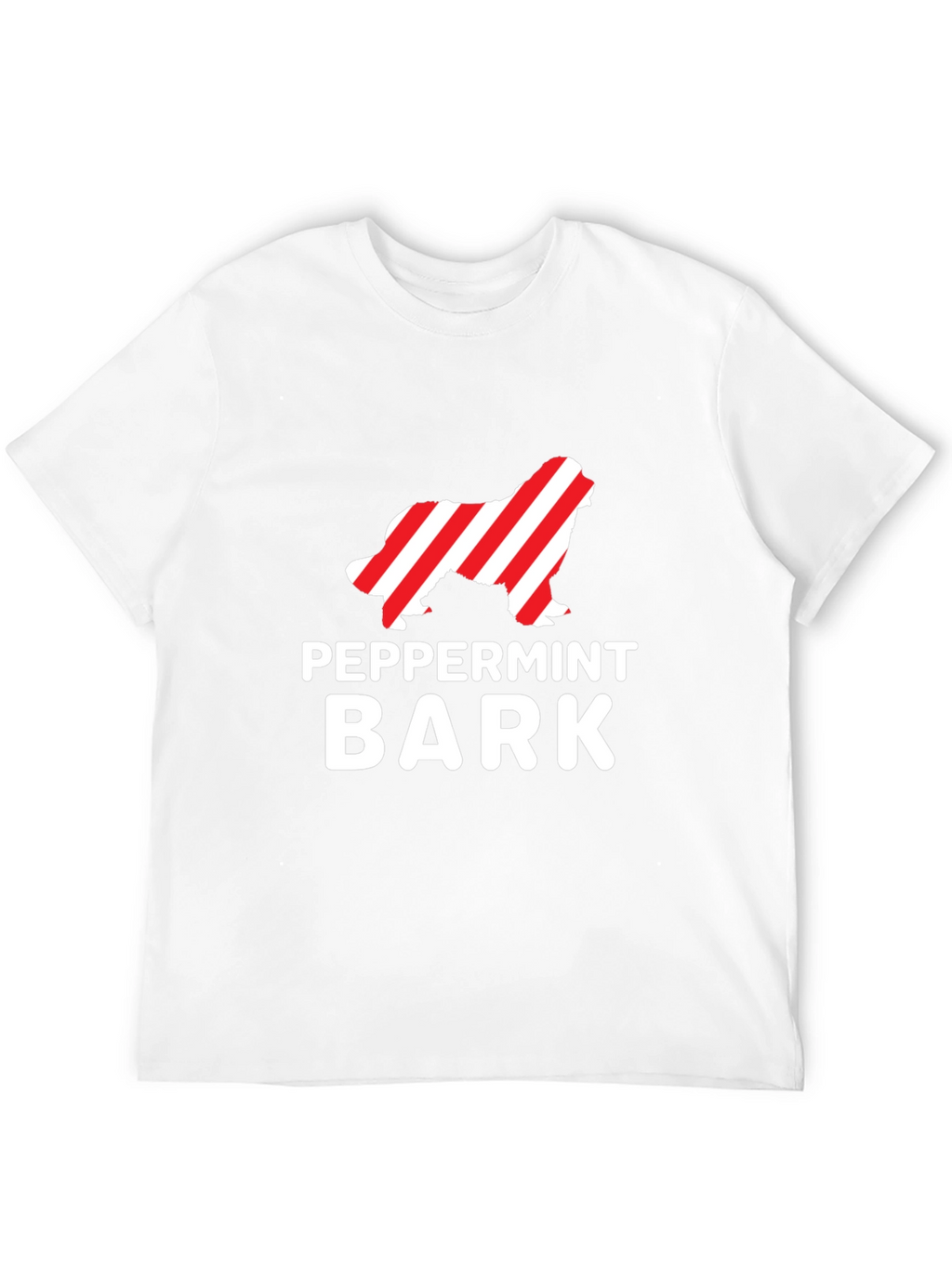Peppermint Bark Dog T-Shirt Holiday Apparel
