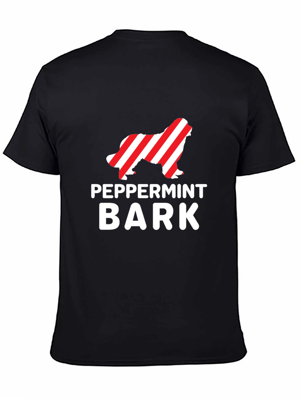Peppermint Bark Dog T-Shirt Holiday Apparel