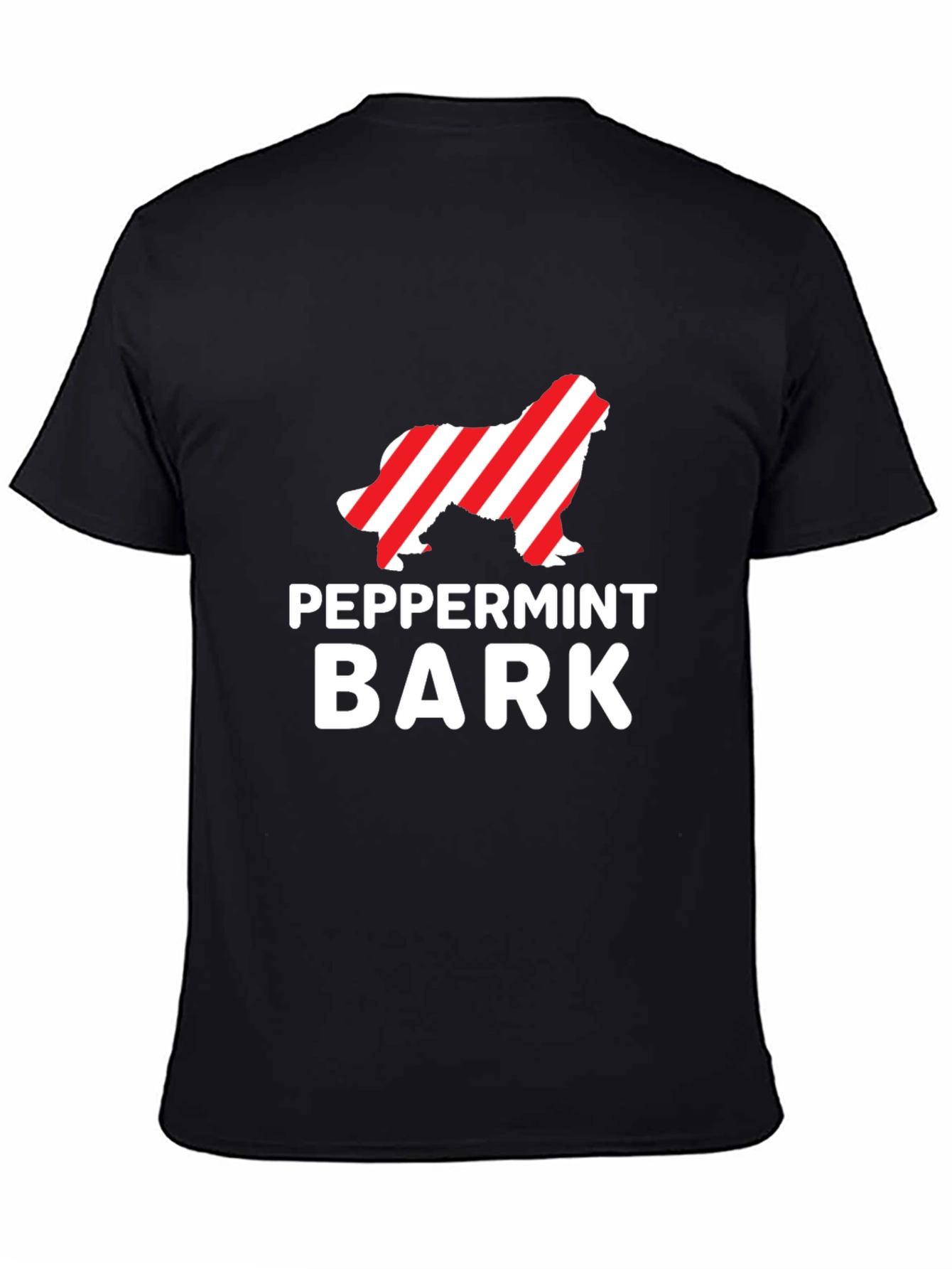 Peppermint Bark Dog T-Shirt Holiday Apparel