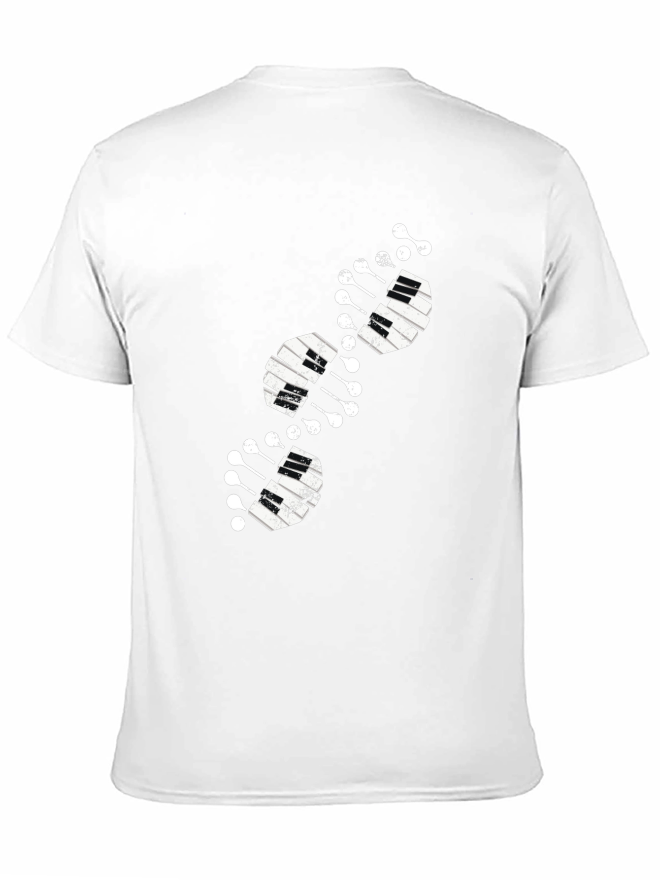 Piano DNA Black T-Shirt Music Lover Tee