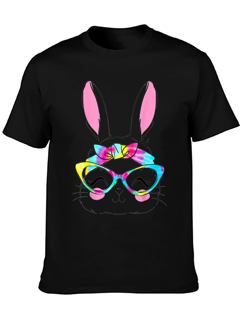 Easter Bunny Tie-Dye Glasses T-Shirt