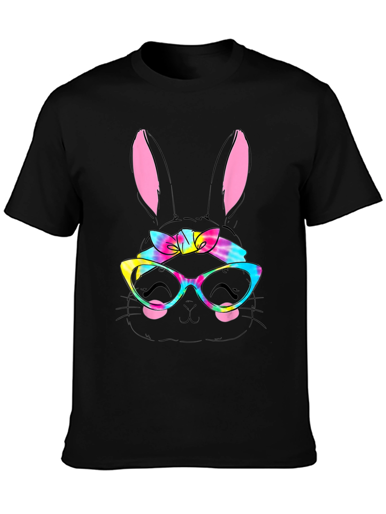 Easter Bunny Tie-Dye Glasses T-Shirt