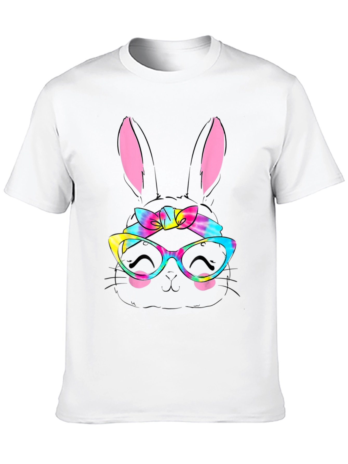 Easter Bunny Tie-Dye Glasses T-Shirt