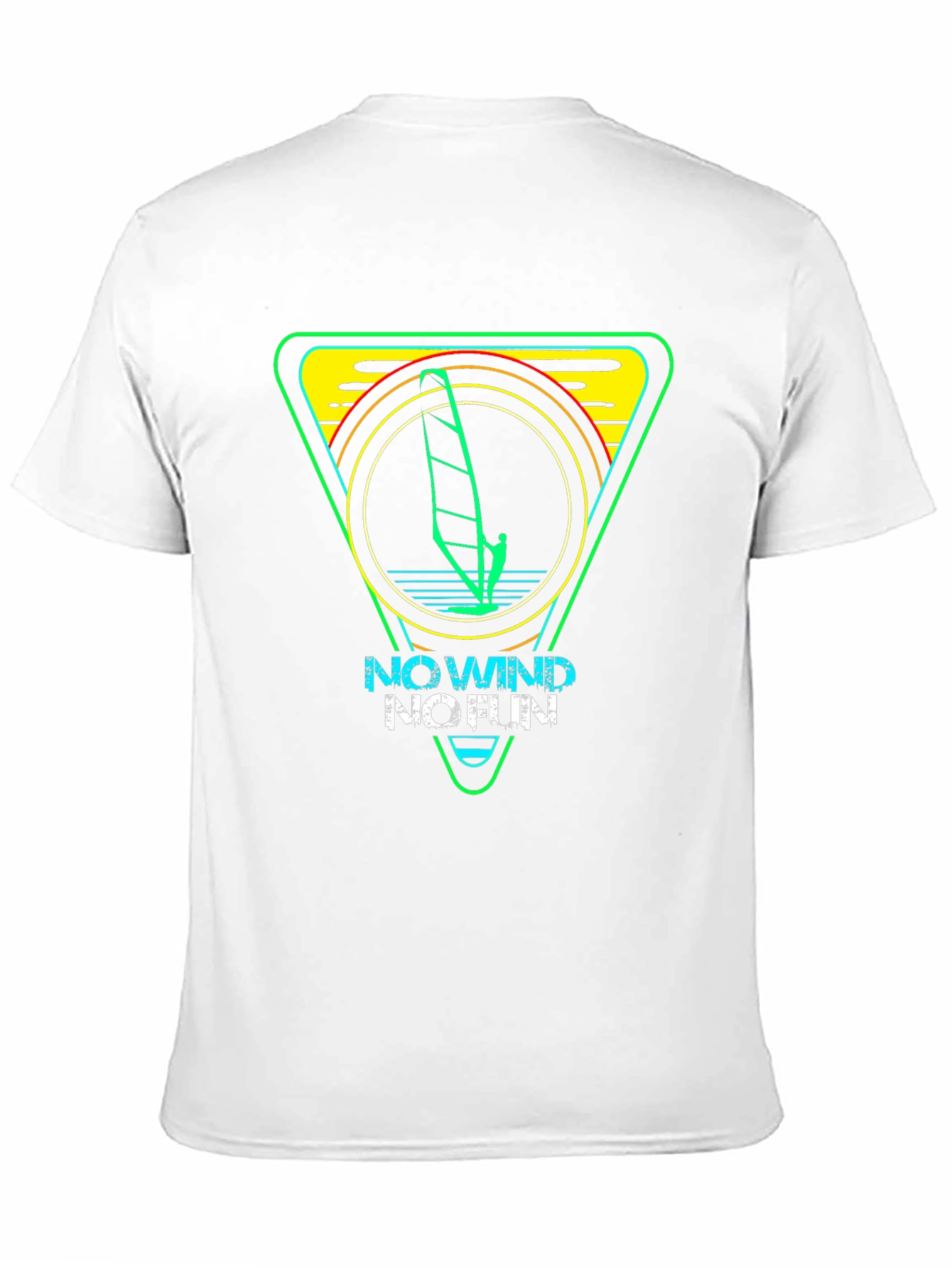 No Wind No Fun Surfing Graphic Tee