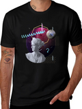 Geometric Goddess T-Shirt - Modern Artistic Tee