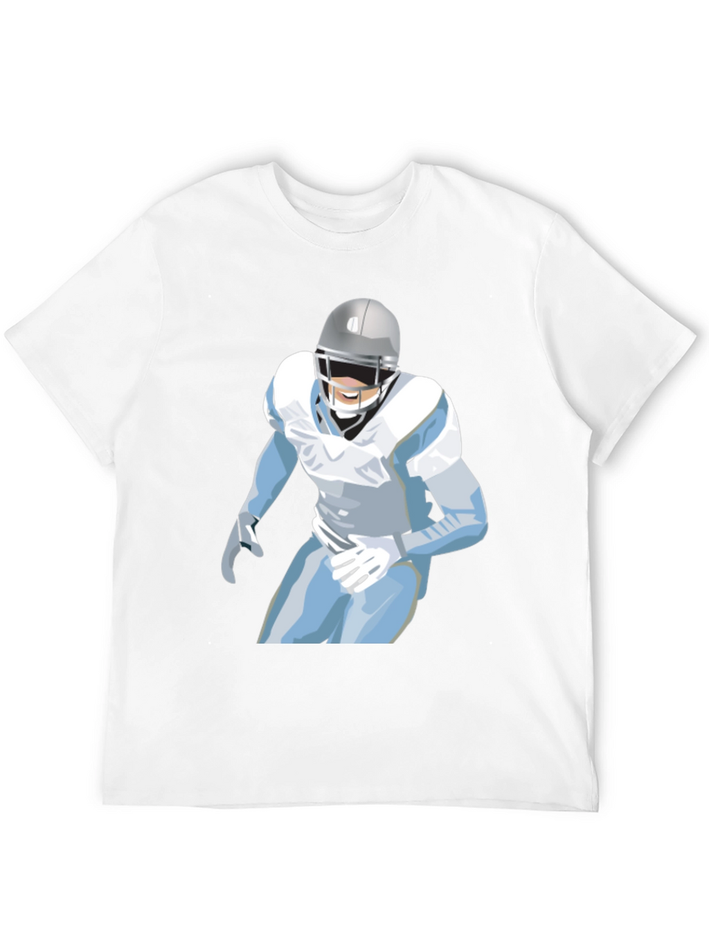 Football Player Graphic Tee - Casual Style