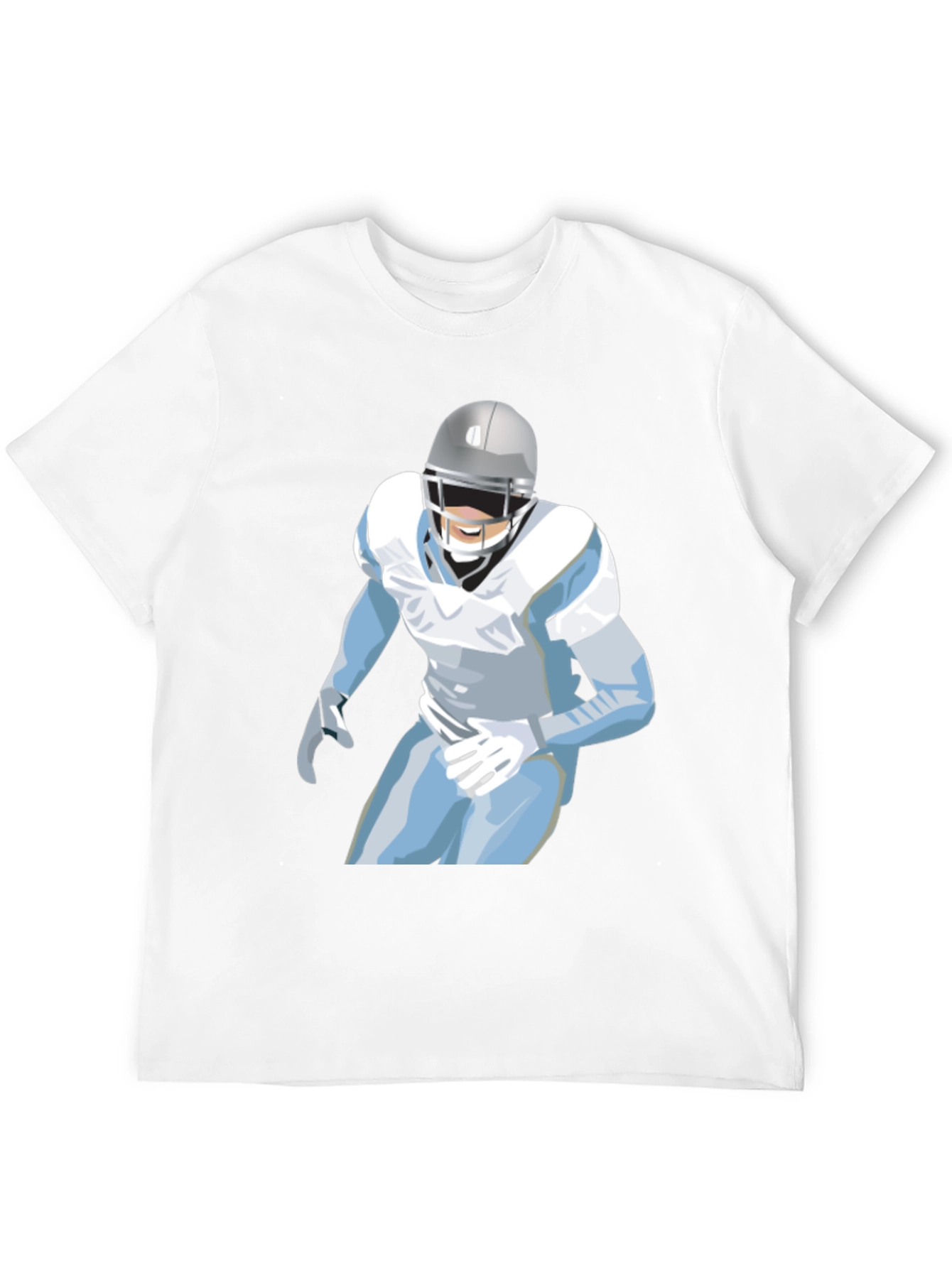 Football Player Graphic Tee - Casual Style