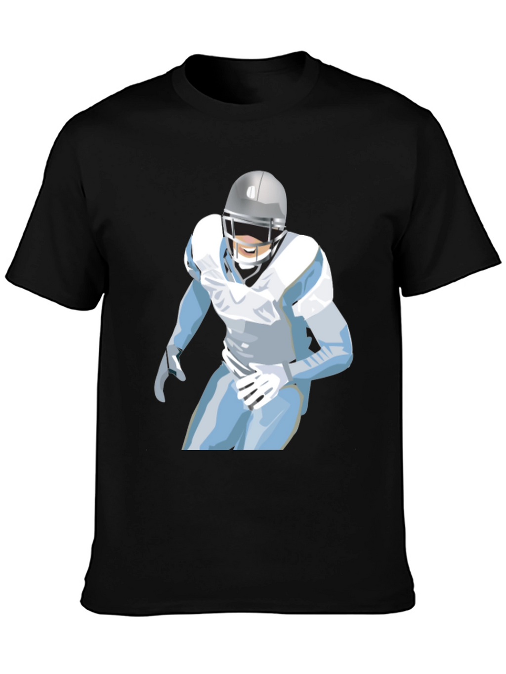 Football Player Graphic Tee - Casual Style