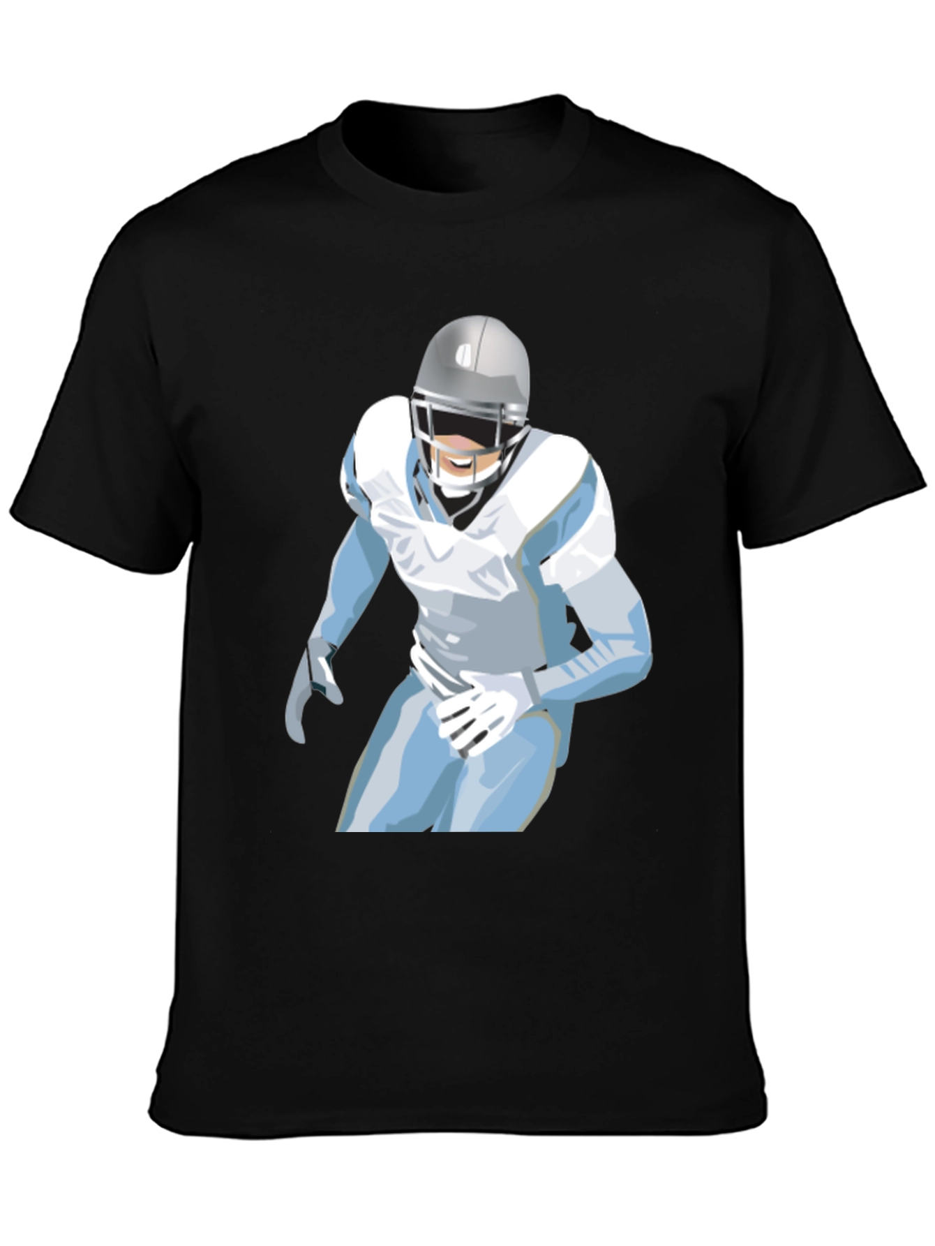 Football Player Graphic Tee - Casual Style
