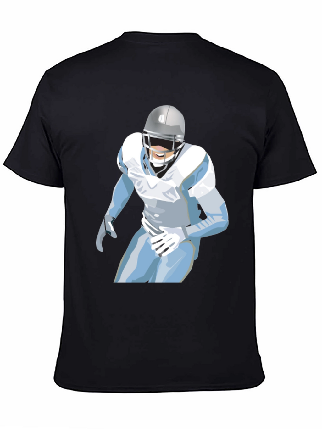 Football Player Graphic Tee - Casual Style