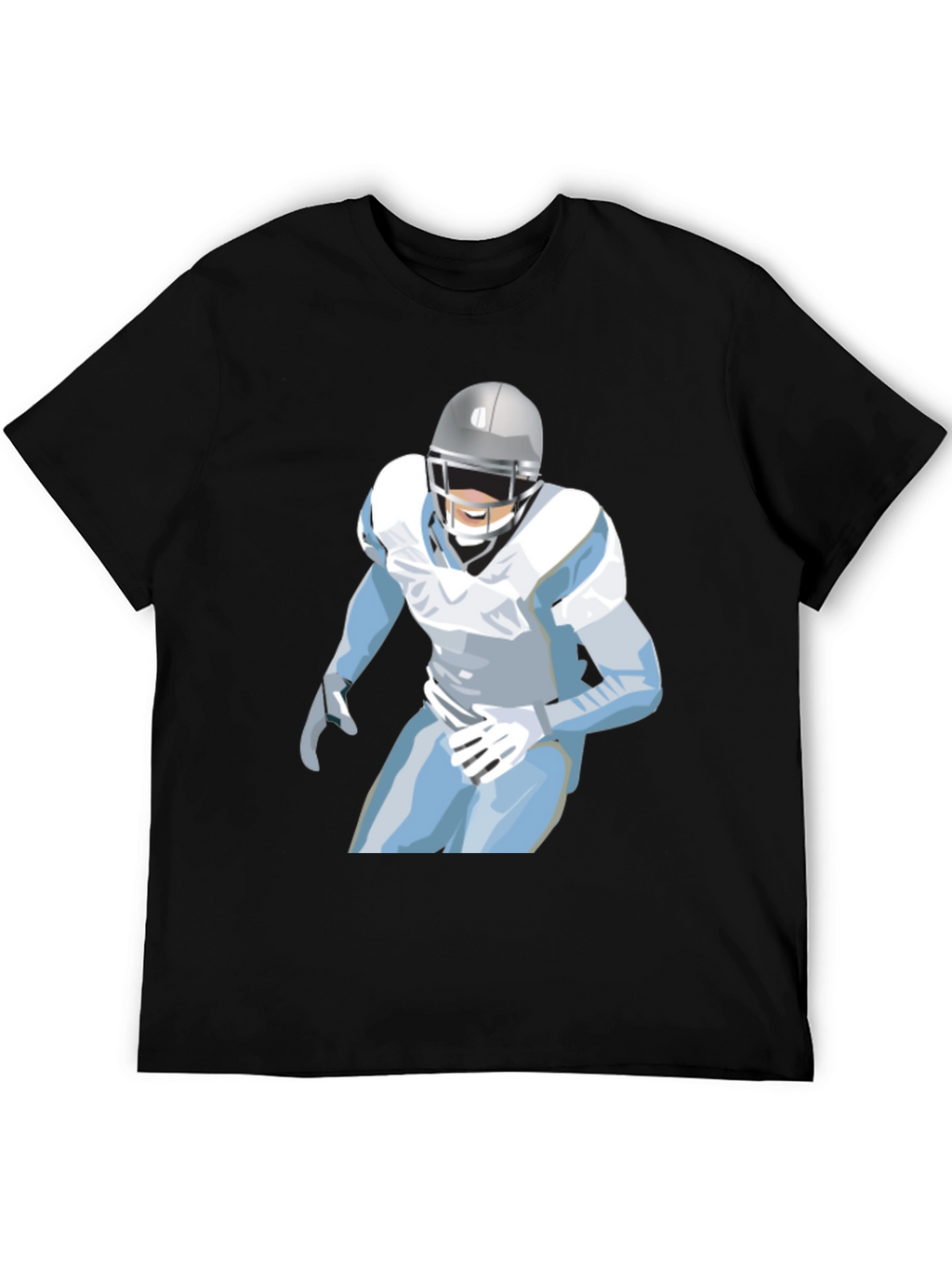 Football Player Graphic Tee - Casual Style