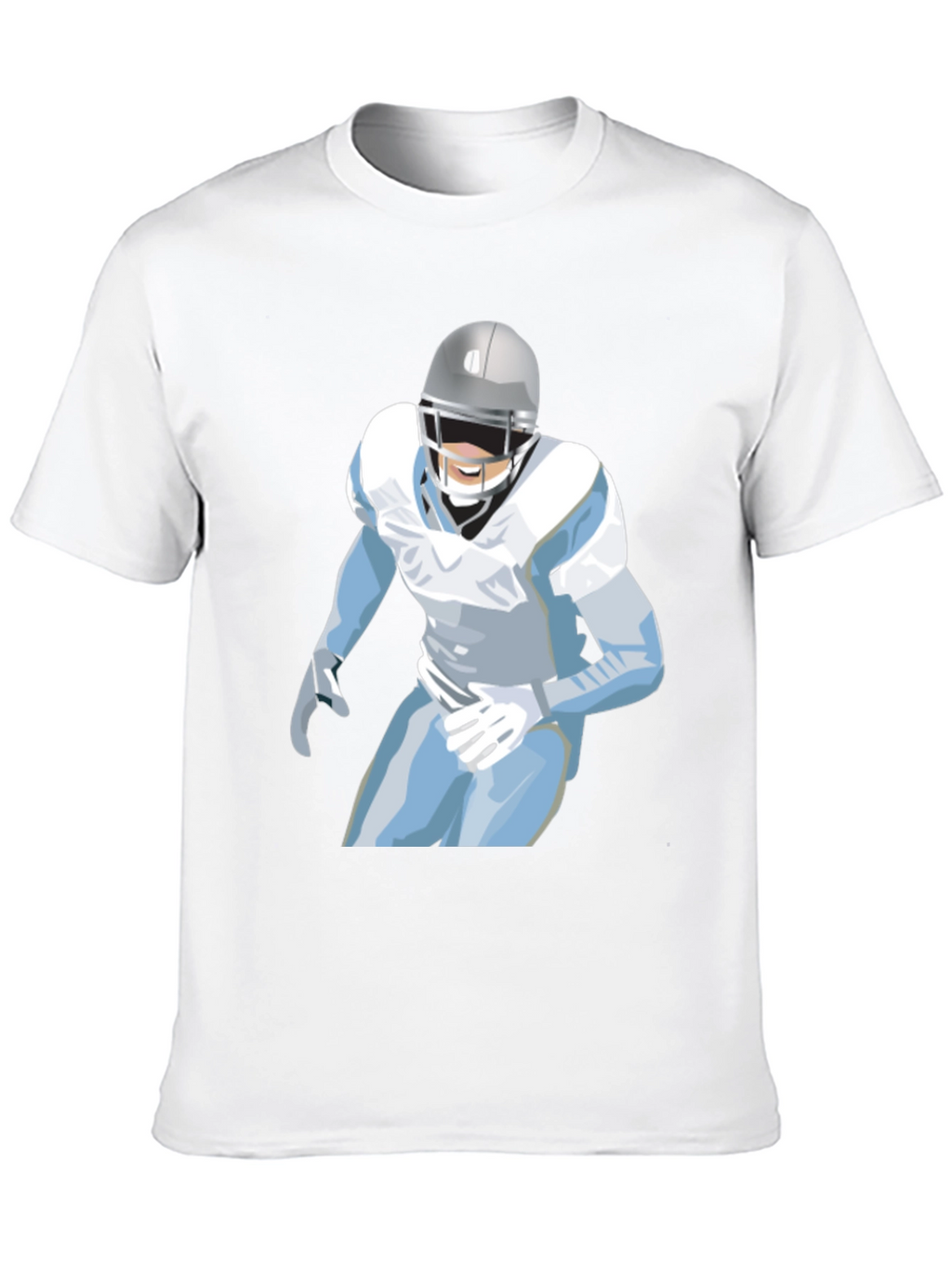 Football Player Graphic Tee - Casual Style