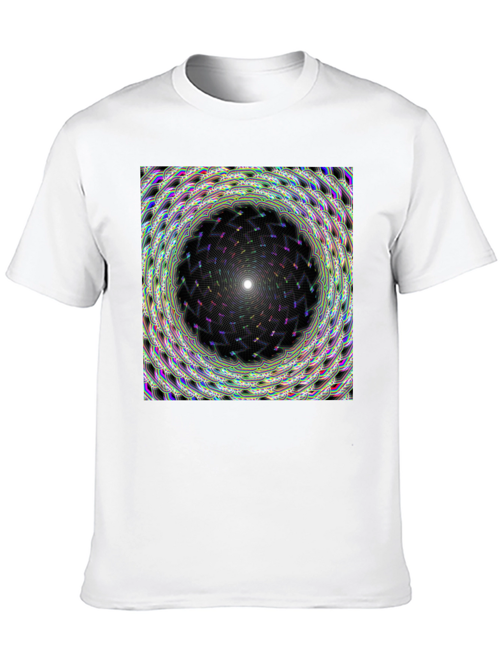 Hypnotic Mandala Graphic Tee - Stylish Black T-Shirt