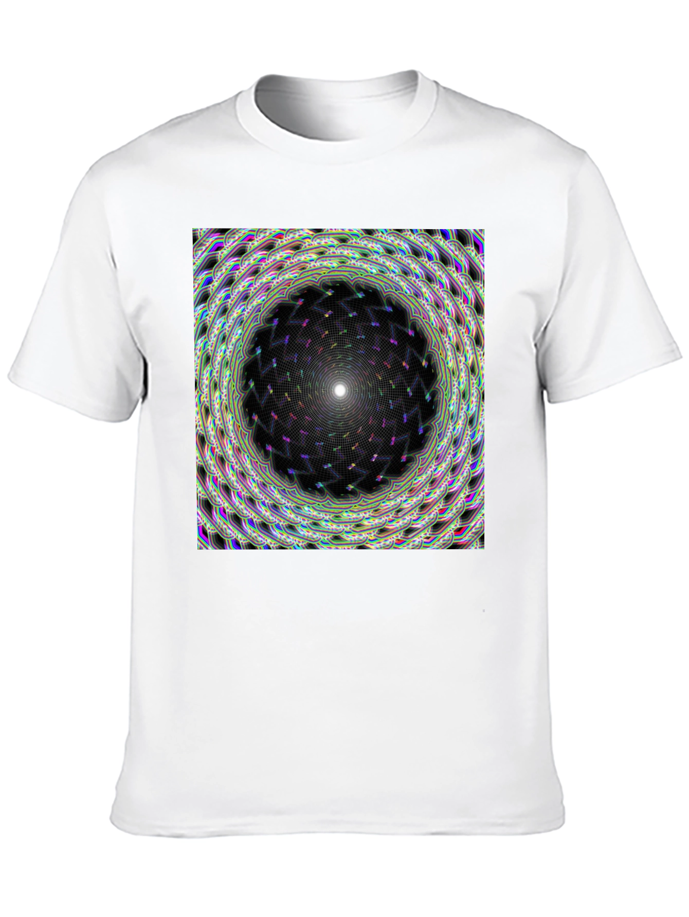 Hypnotic Mandala Graphic Tee - Stylish Black T-Shirt