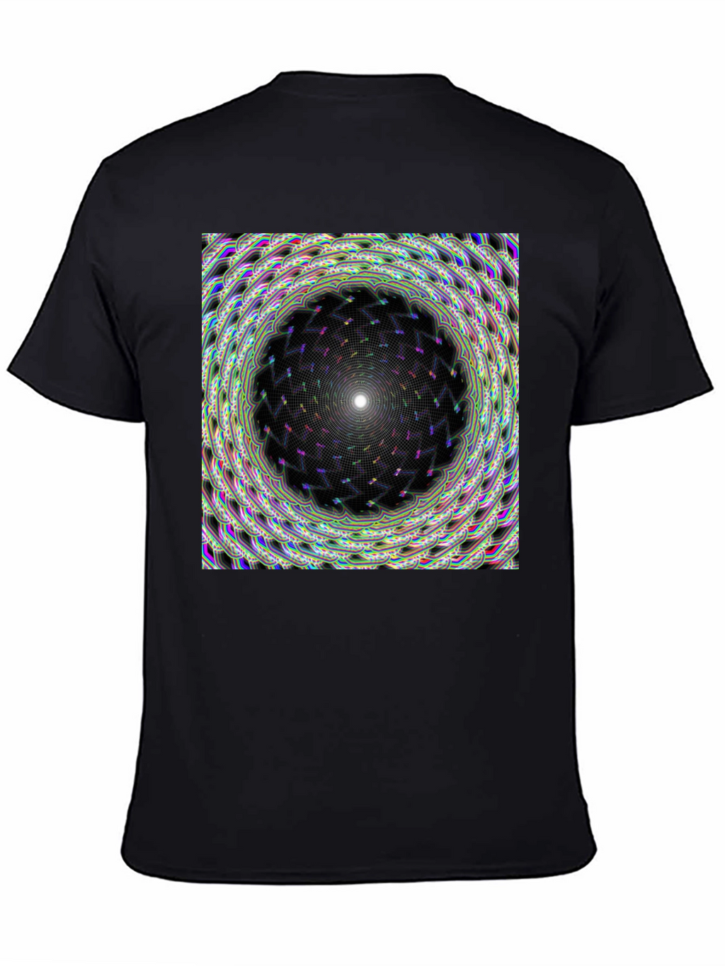 Hypnotic Mandala Graphic Tee - Stylish Black T-Shirt