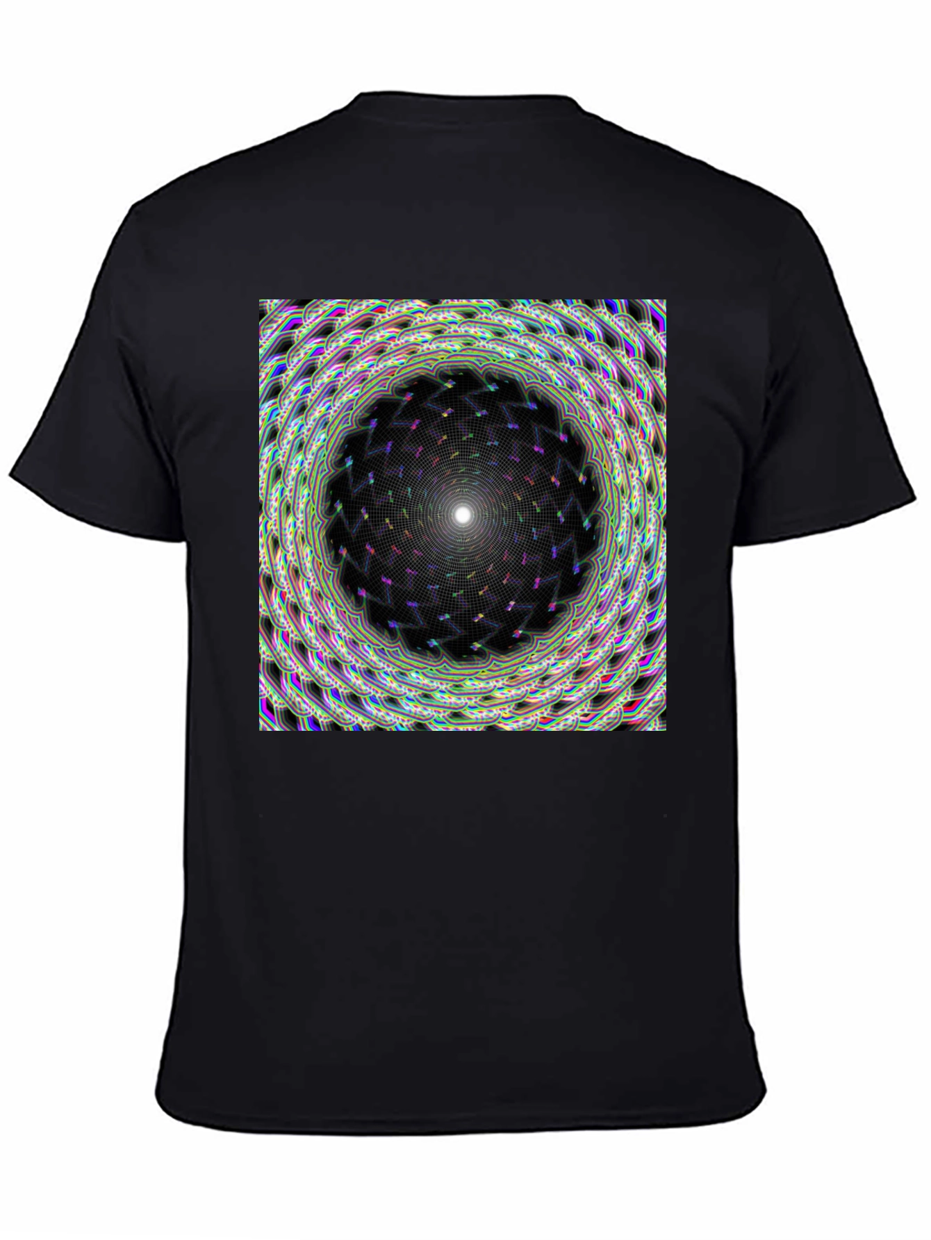 Hypnotic Mandala Graphic Tee - Stylish Black T-Shirt