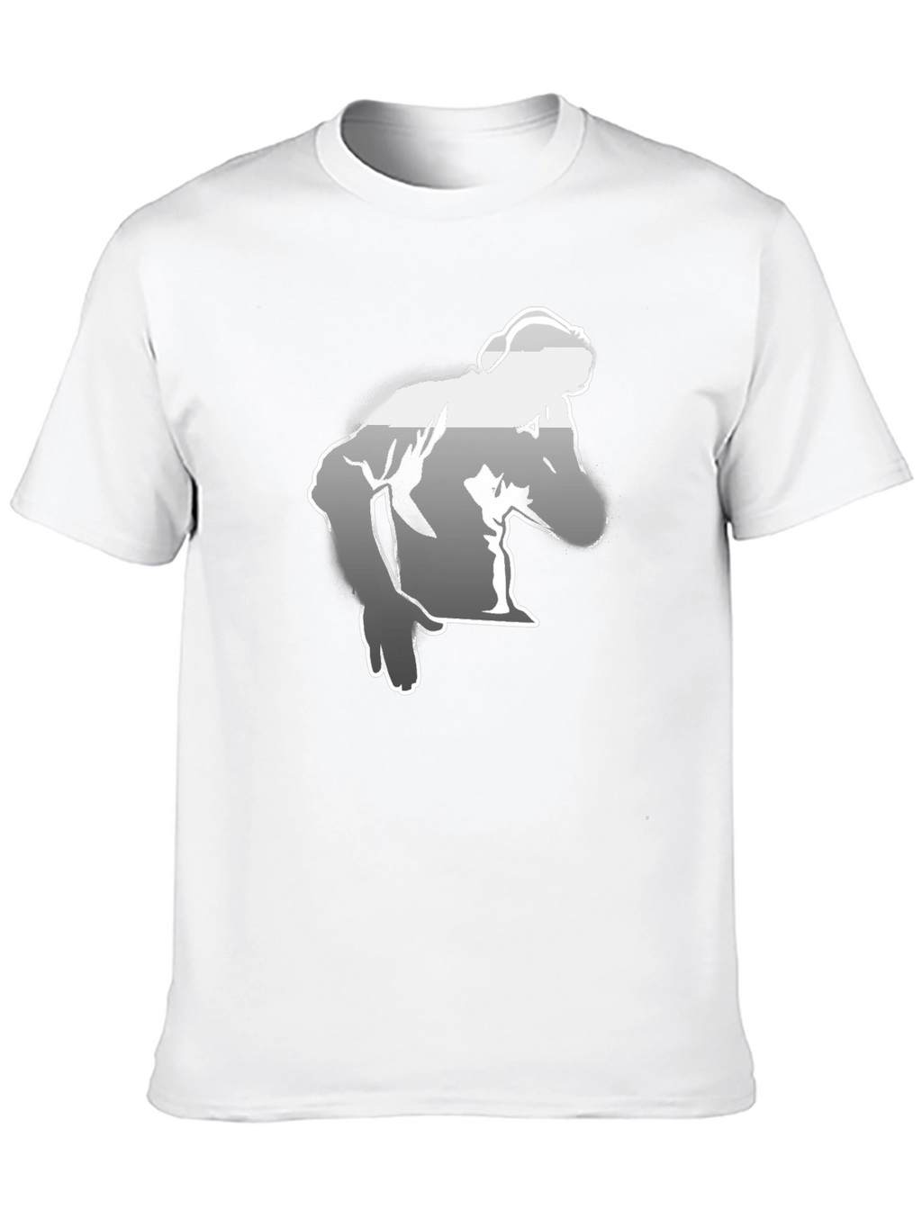 Mens Black Graphic Tee - Bodybuilder Design