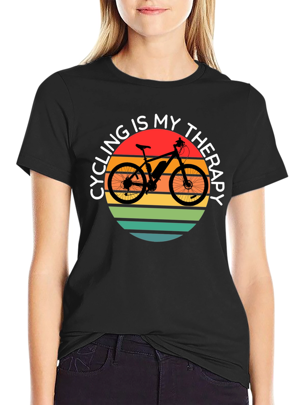 Cycling Is My Therapy T-Shirt