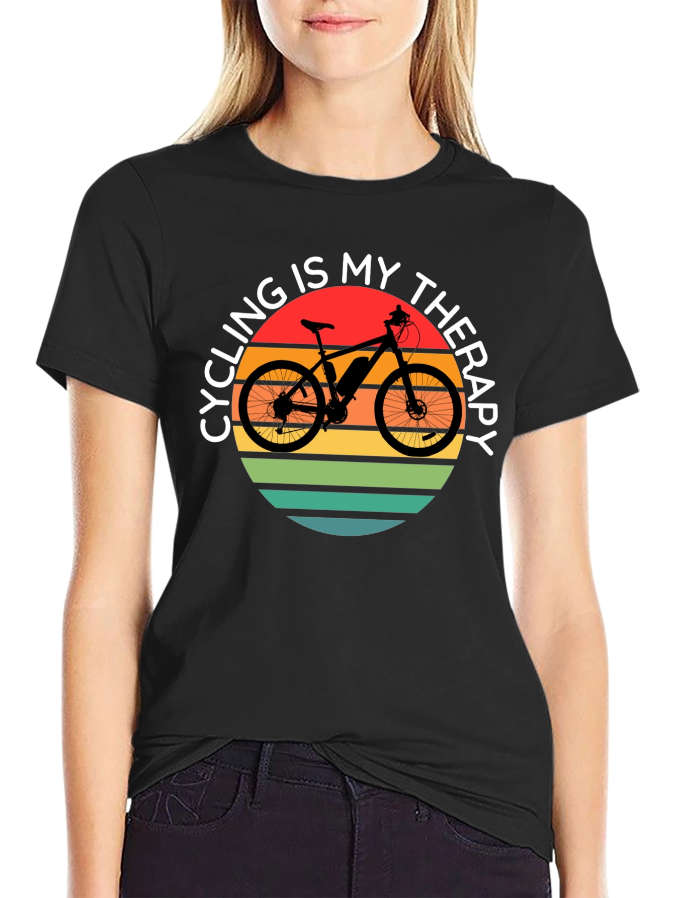 Cycling Is My Therapy T-Shirt