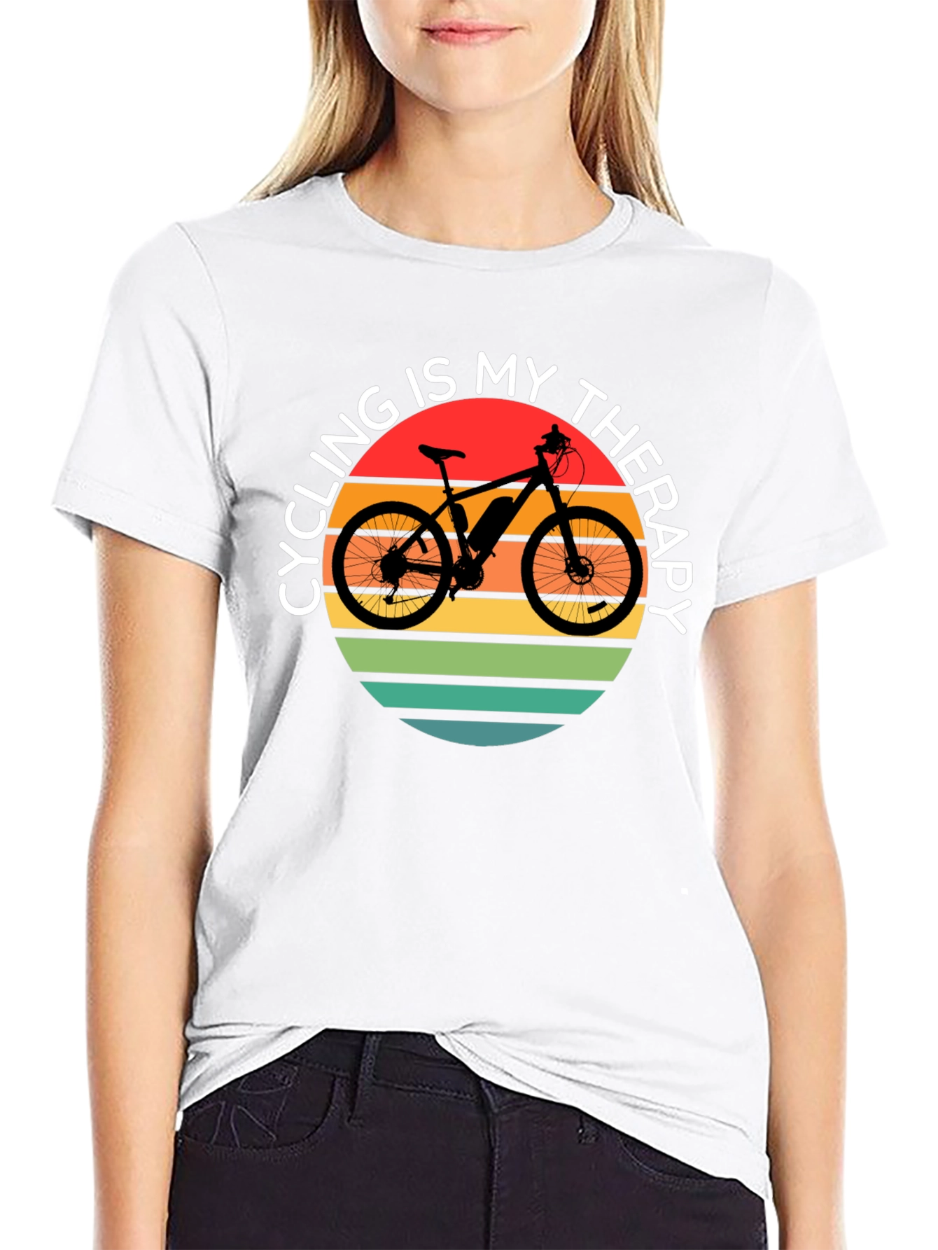 Cycling Is My Therapy T-Shirt