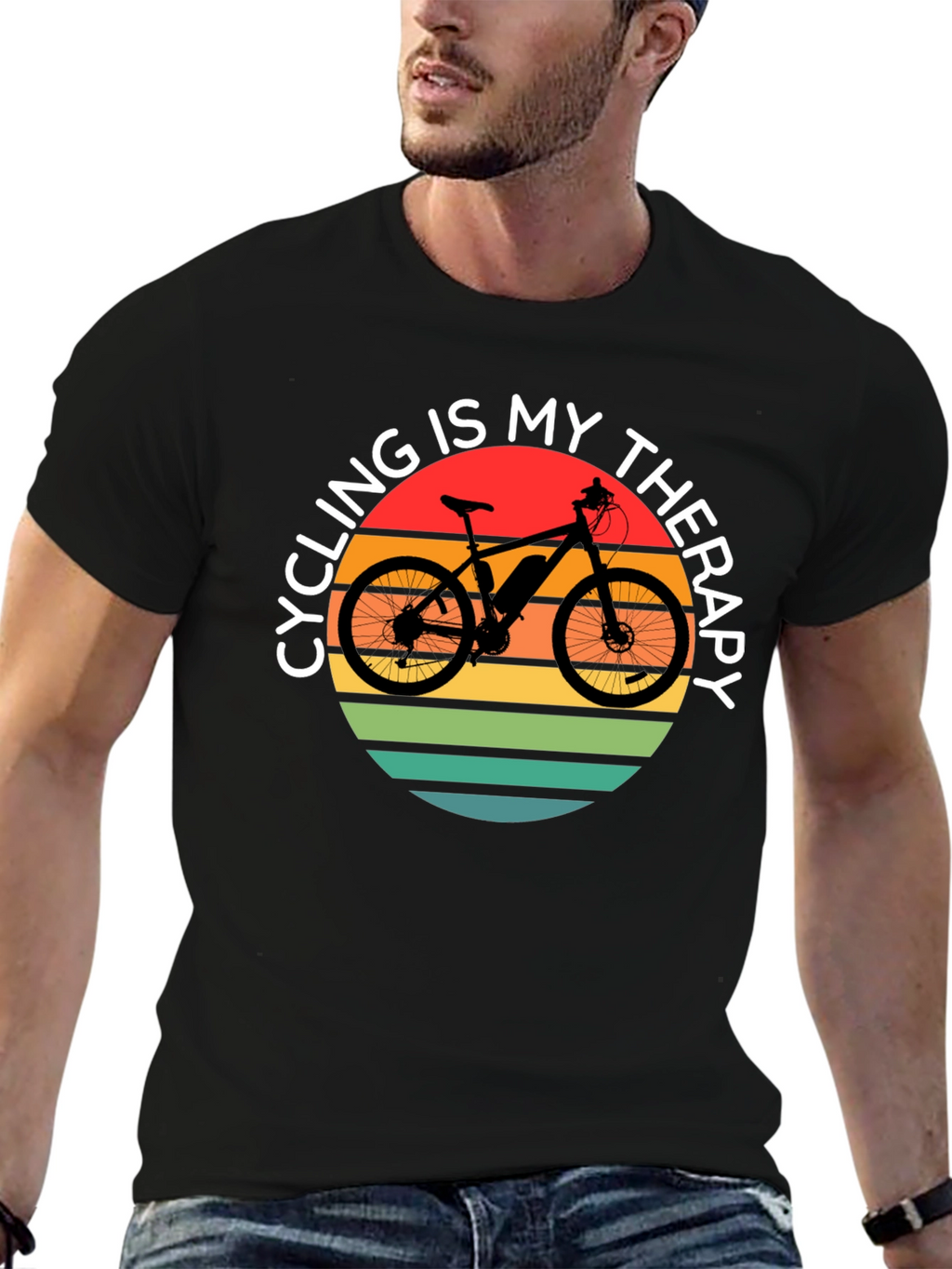 Cycling Is My Therapy T-Shirt