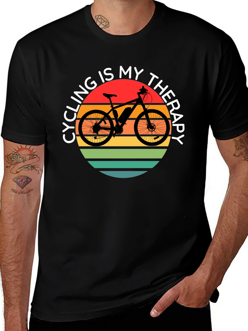 Cycling Is My Therapy T-Shirt