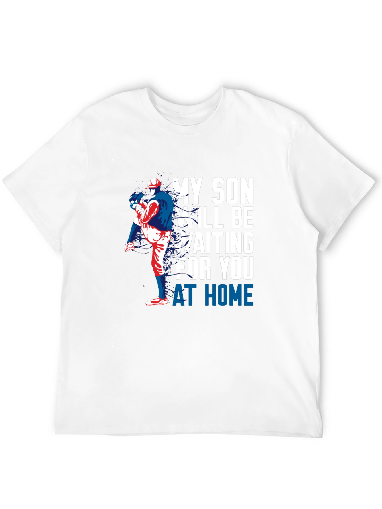 My Son Will Be Waiting Baseball T-Shirt