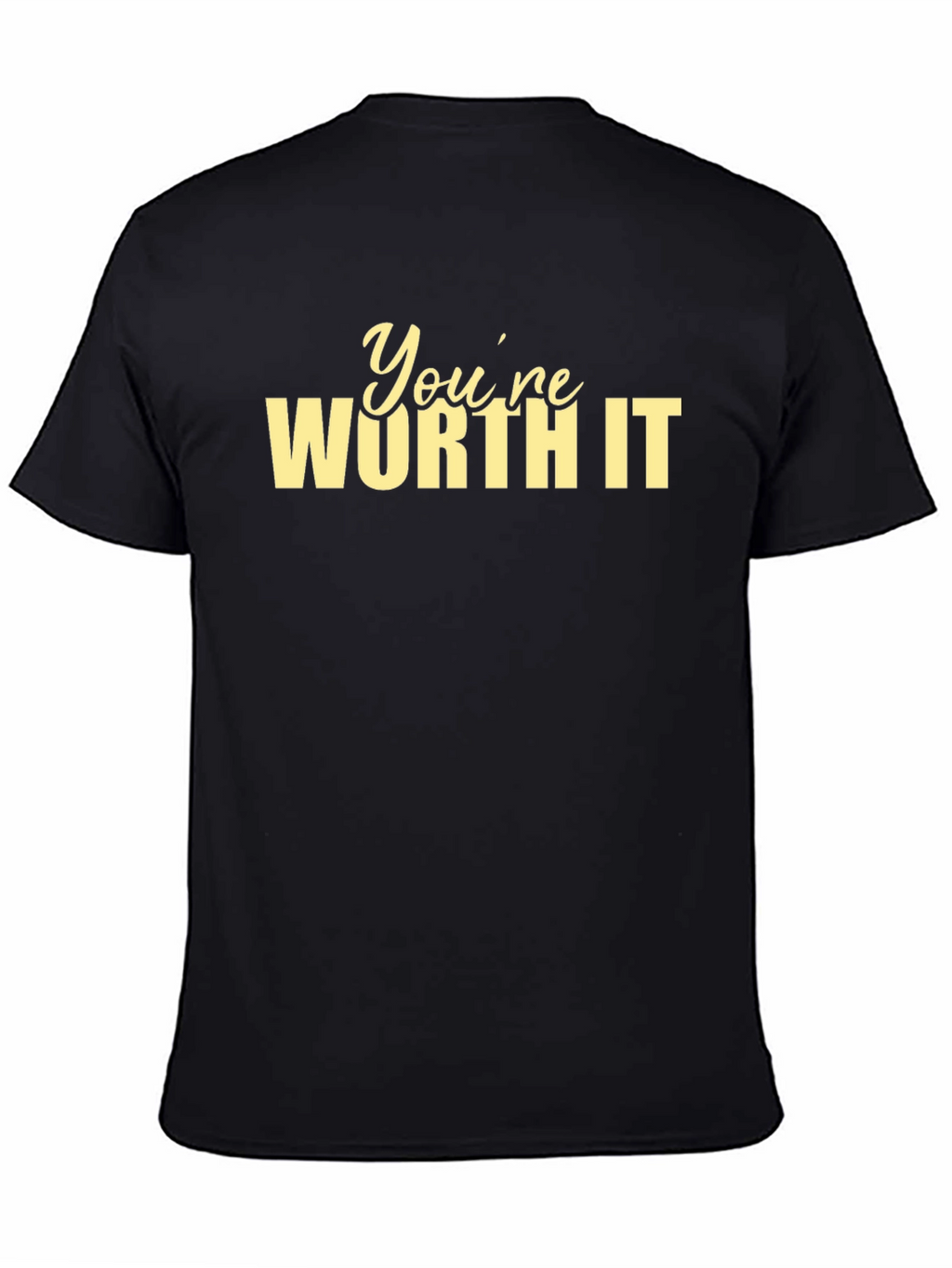 Youre Worth It Graphic Tee - Black