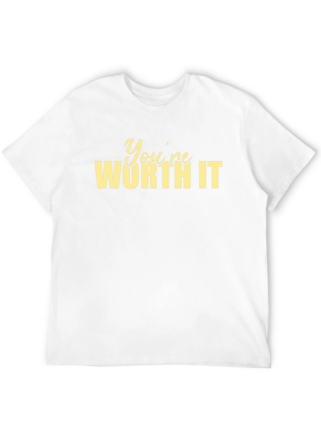 Youre Worth It Graphic Tee - Black