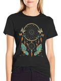 Dreamcatcher Butterfly Graphic T-Shirt